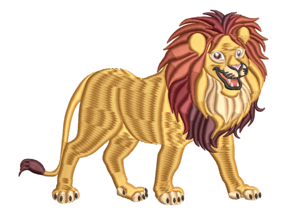 Detailed Mane Lion Embroidery Design Review