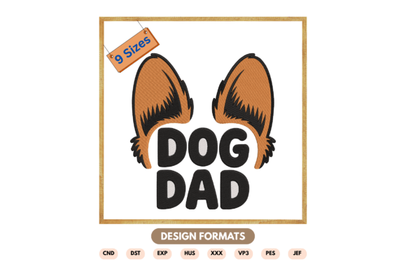 Dog Dad Embroidery Design with Dog Ears Review