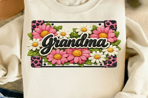 Embroidery Floral Grandma Mother s Day Review