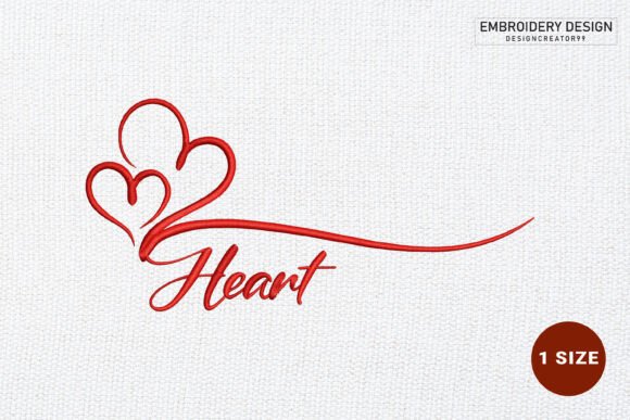 Heart Swirl Embroidery Design Review