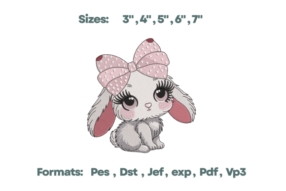Polka Dot Bow Bunny Embroidery Review