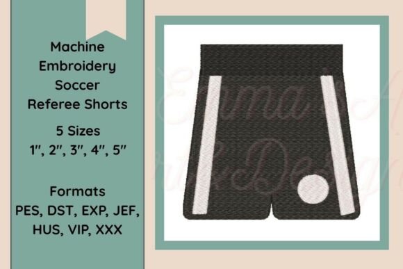 Soccer Referee Shorts Embroidery Design Review