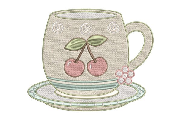 TEA CUP Embroidery Design Review for Gifts