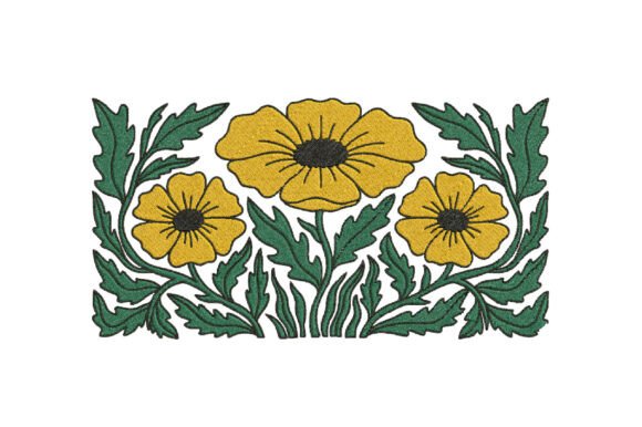 Yellow Flowers Embroidery Design Review